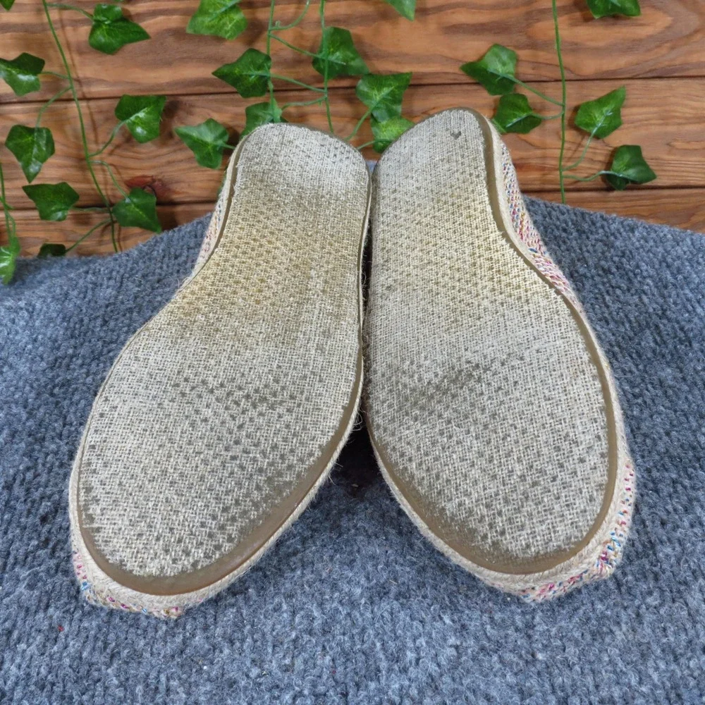 Toms Classic Alpargata‎ Espadrille Women Flat Loafer Size 8 Casual Multi-Color